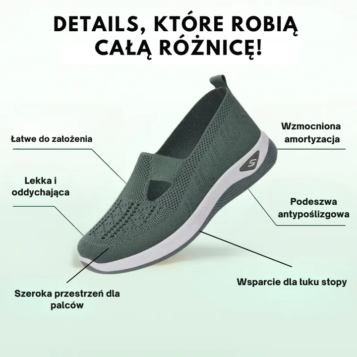 Gosia – Damskie trampki ortopedyczne Comfort