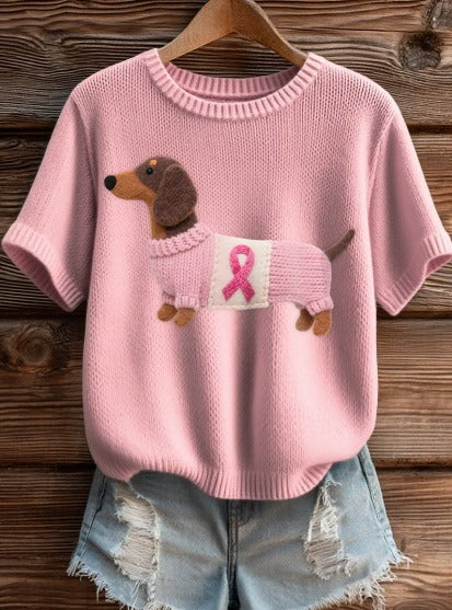 Alwina – Różowa koszulka solidarności z pieskiem