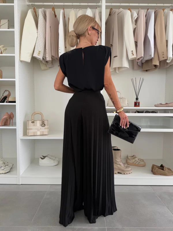 Jowita – Elegancki komplet top + spodnie